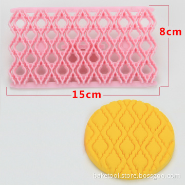 New hot sell jewel fondant embosser cake stamp mold pastry tool baking tool